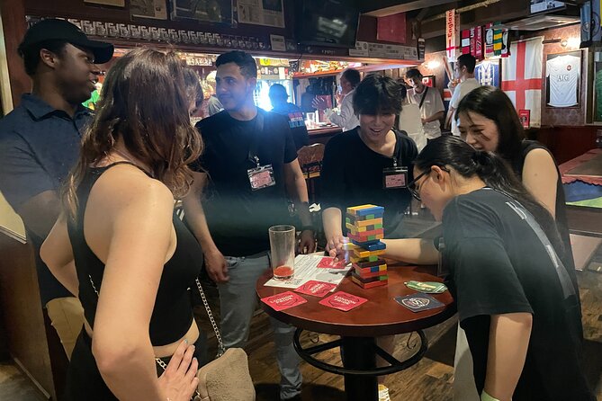 AllWeCanDrink "Can Come Alone" Shibuya Friending Party Experience - The standing bar + game tables that make meeting people easy