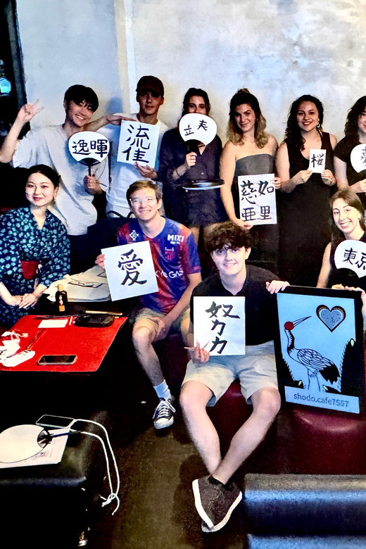 Tokyo: Calligraphy on Kanji Fan & Scroll with Drink - All the take-home souvenirs: a bag of calligraphy you’ll actually use