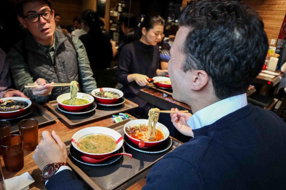 Tokyo: Ramen Tasting Tour with 6 Mini Bowls of Ramen - Ueno route: Kyushu roots, tsukemen dips, and modern Tokyo