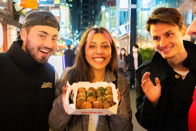 Tokyo: Shibuya Authentic Food Tour & Local Delights - Four tastings that hit the big Tokyo buttons: yakitori, tonkatsu, sushi