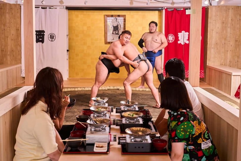 Tokyo Sumo Experience: Chanko & Mochi with a Former Pro - How the Program Fits Together Around the Dohyo