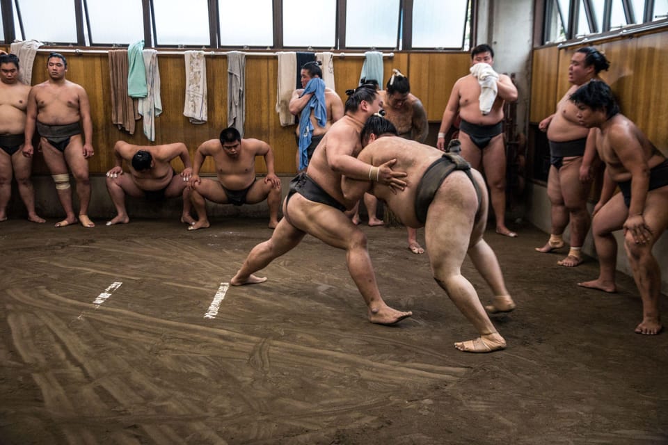 Tokyo: Sumo Morning Practice Viewing Tour - Q&A and photos: the moments after the training