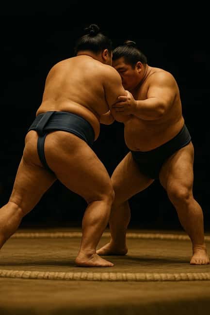 Tokyo: Sumo Show and Experience in Shinjuku - The ring action: sparring, shiko, and salt